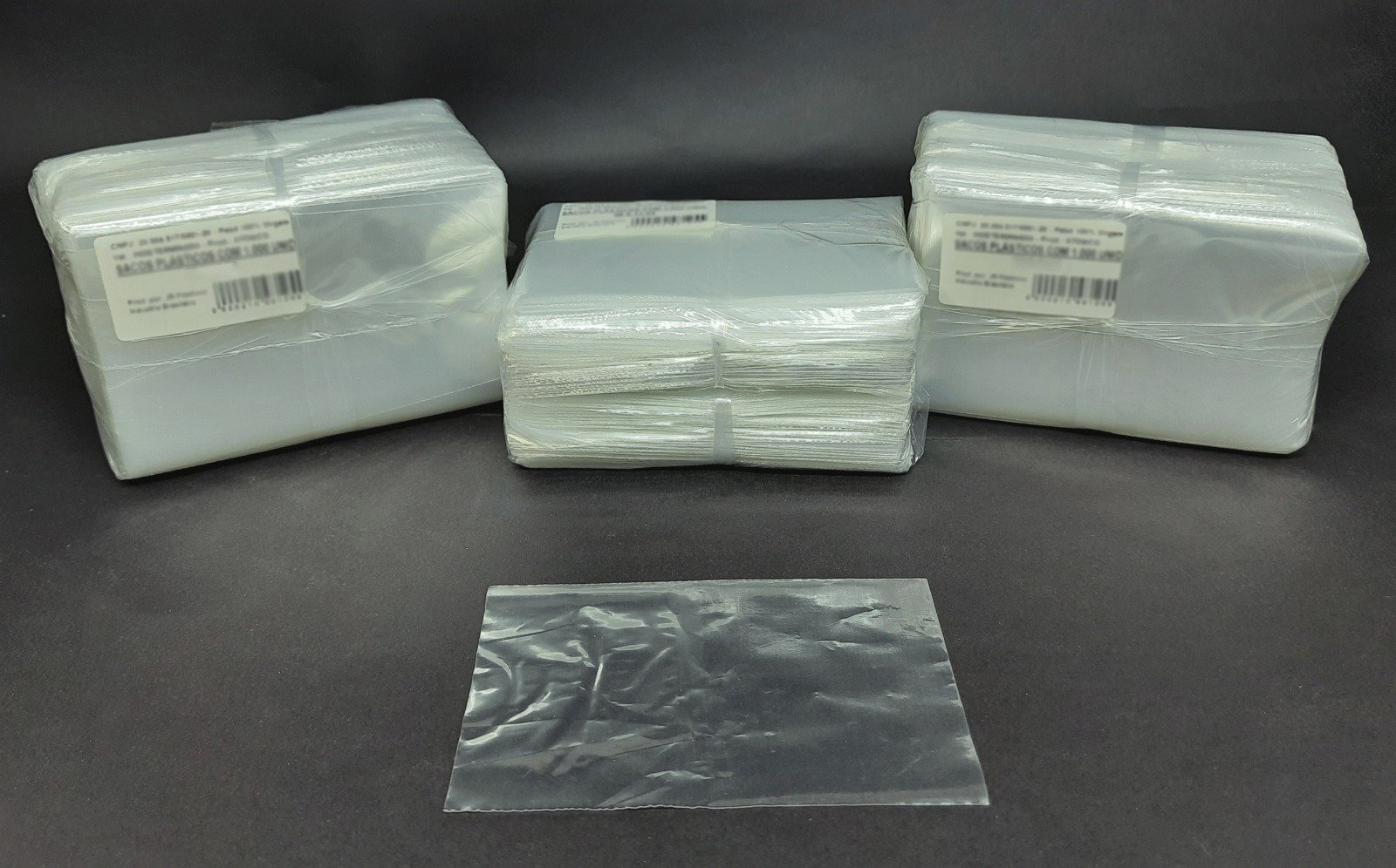 Sacos plásticos transparentes PEBD Ammi Plásticos